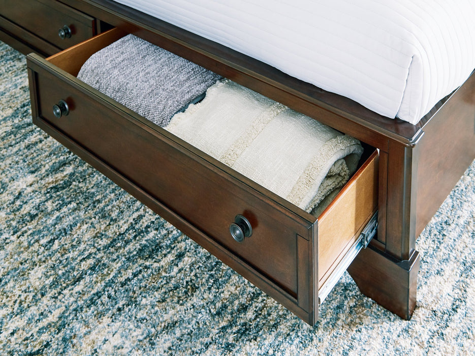 Trellington Sleigh Storage Bed - Orbit Furniture (Richmond,BC)