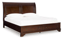 Trellington Sleigh Storage Bed - Orbit Furniture (Richmond,BC)