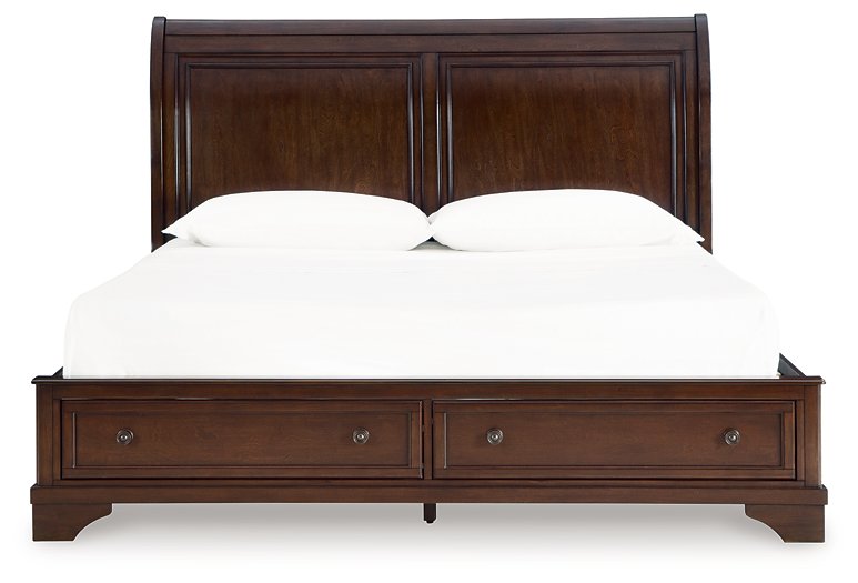 Trellington Sleigh Storage Bed - Orbit Furniture (Richmond,BC)