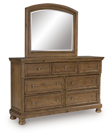 Feddinger Dresser and Mirror - Orbit Furniture (Richmond,BC)