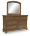 Feddinger Dresser and Mirror - Orbit Furniture (Richmond,BC)