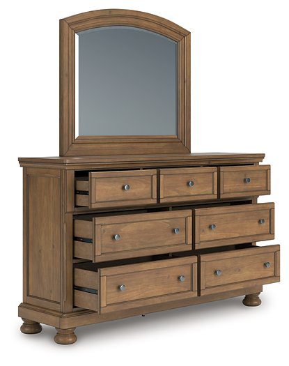 Feddinger Dresser and Mirror - Orbit Furniture (Richmond,BC)