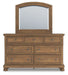Feddinger Dresser and Mirror - Orbit Furniture (Richmond,BC)