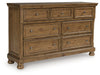 Feddinger Dresser and Mirror - Orbit Furniture (Richmond,BC)