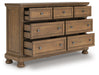 Feddinger Dresser and Mirror - Orbit Furniture (Richmond,BC)