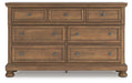 Feddinger Dresser and Mirror - Orbit Furniture (Richmond,BC)