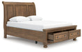 Feddinger Panel Storage Bed - Orbit Furniture (Richmond,BC)