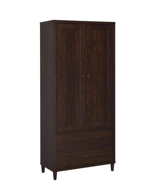 Wadeline 2-door Tall Accent Cabinet Rustic Tobacco - Orbit Furniture (Richmond,BC)
