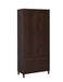 Wadeline 2-door Tall Accent Cabinet Rustic Tobacco - Orbit Furniture (Richmond,BC)