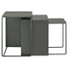 Imez 3-piece Rectangular Metal Nesting Table Grey - Orbit Furniture (Richmond,BC)