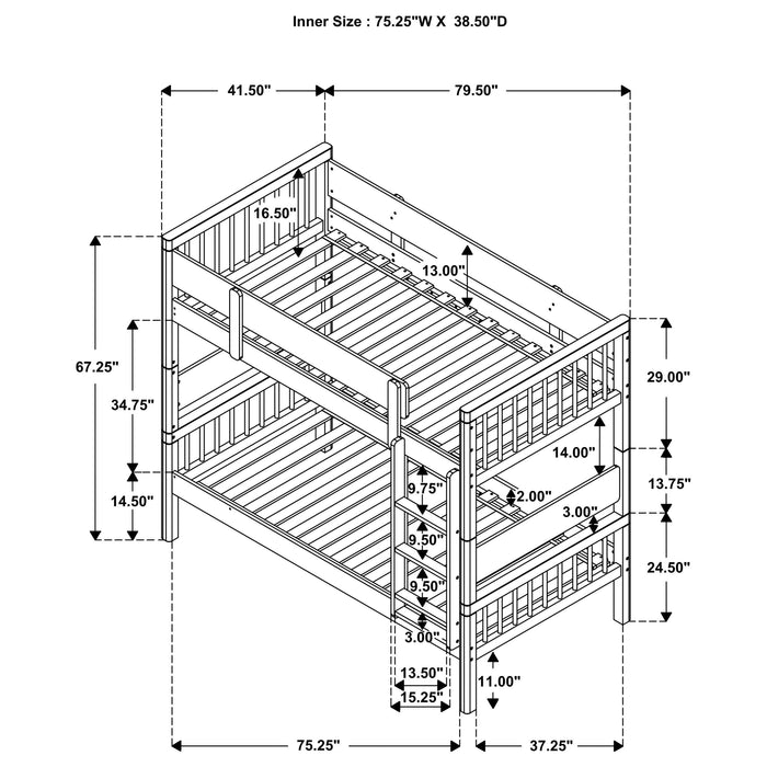 Dakota Bunk Beds - Orbit Furniture (Richmond,BC)