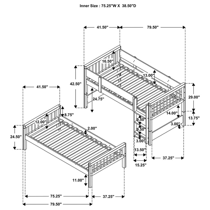 Dakota Bunk Beds - Orbit Furniture (Richmond,BC)