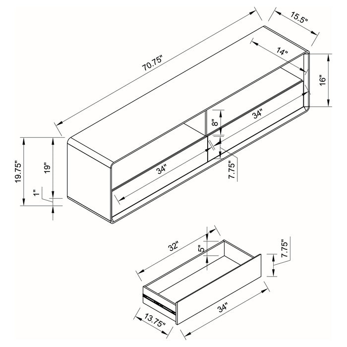 Ellice TV Stands - Orbit Furniture (Richmond,BC)