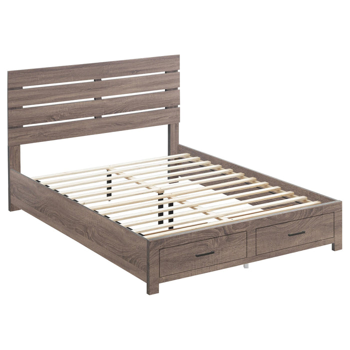 Brantford Eastern King & Queen Panel Bed Barrel Oak - Orbit Furniture (Richmond,BC)