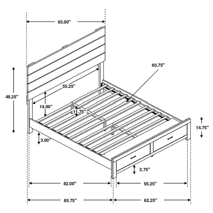 Brantford Queen Bed - Orbit Furniture (Richmond,BC)