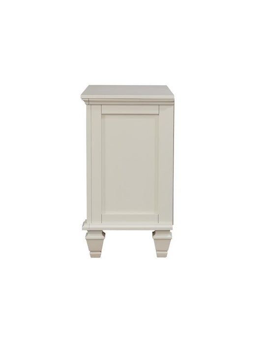 Sandy Beach 3-drawer Nightstand Cream White - Orbit Furniture (Richmond,BC)