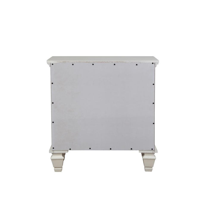 Sandy Beach 3-drawer Nightstand Cream White - Orbit Furniture (Richmond,BC)