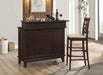 Gabriel Upholstered Counter Height Stools Cappuccino and Beige (Set of 2) - Orbit Furniture (Richmond,BC)