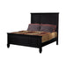Sandy Beach Queen & E.King Panel Bed with High Headboard Black & White - Orbit Furniture (Richmond,BC)