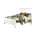 Sandy Beach Queen Panel Bed with High Headboard Cream White - Orbit Furniture (Richmond,BC)