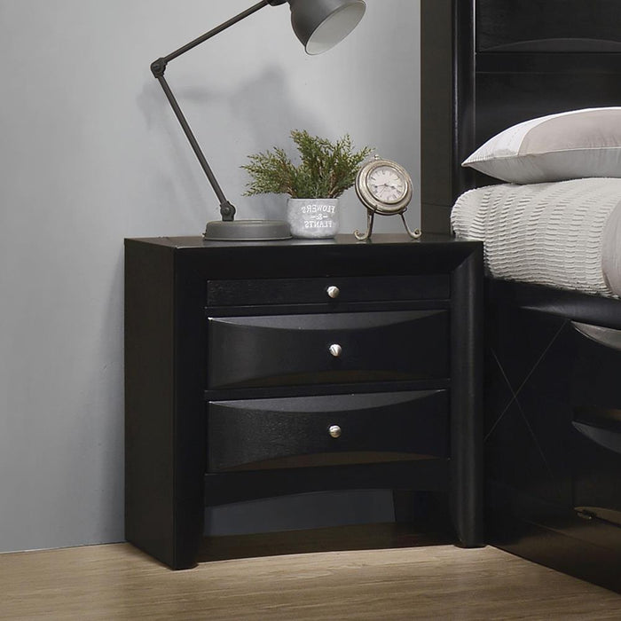 Briana Rectangular 2-drawer Nightstand Black - Orbit Furniture (Richmond,BC)