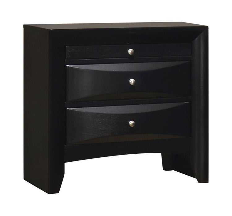 Briana Rectangular 2-drawer Nightstand Black - Orbit Furniture (Richmond,BC)