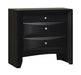 Briana Rectangular 2-drawer Nightstand Black - Orbit Furniture (Richmond,BC)