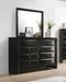 Briana Rectangular 8-drawer Dresser Black - Orbit Furniture (Richmond,BC)