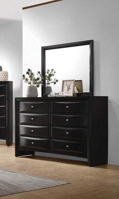 Briana Rectangle Dresser Mirror Black - Orbit Furniture (Richmond,BC)