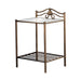 Sydney 2-shlef Nightstand Antique Brushed Gold - Orbit Furniture (Richmond,BC)