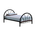 Marjorie Twin Platform Bed Black, Blue, & White - Orbit Furniture (Richmond,BC)