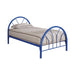 Marjorie Twin Platform Bed Black, Blue, & White - Orbit Furniture (Richmond,BC)