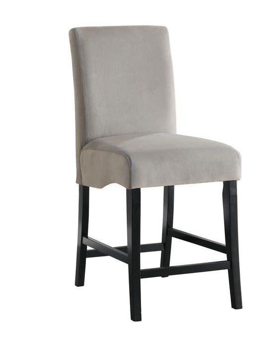 Stanton Upholstered Counter Height Chairs Grey and Black (Set of 2) - Orbit Furniture (Richmond,BC)
