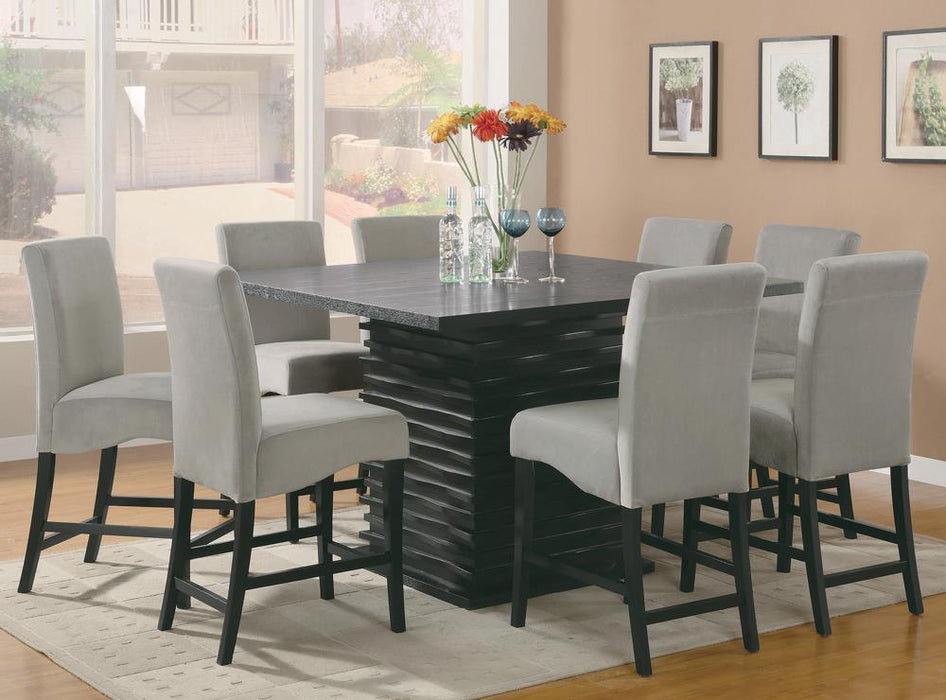 Stanton Upholstered Counter Height Chairs Grey and Black (Set of 2) - Orbit Furniture (Richmond,BC)