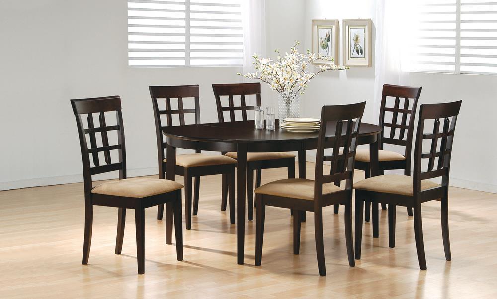 Gabriel Oval Dining Table Cappuccino - Orbit Furniture (Richmond,BC)