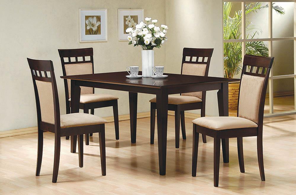Gabriel Upholstered Side Chairs Cappuccino and Tan (Set of 2) - Orbit Furniture (Richmond,BC)