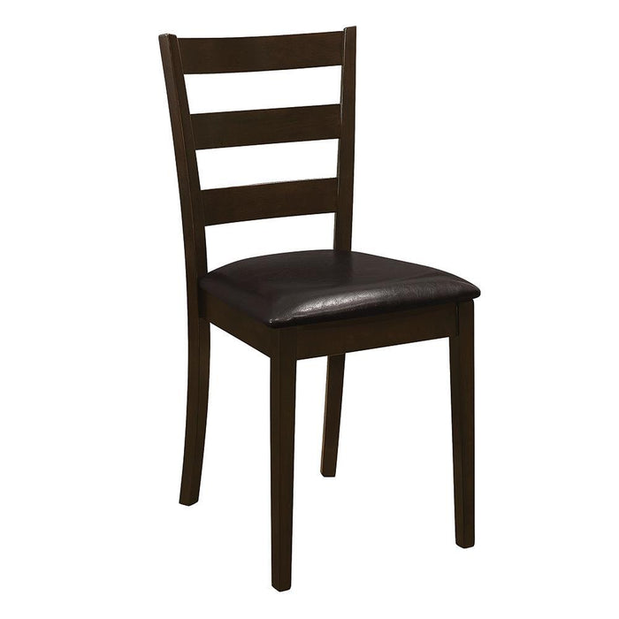Guillen 5-piece Dining Set with Bench Cappuccino and Dark Brown - Orbit Furniture (Richmond,BC)