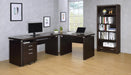 Skylar Computer Desk with Keyboard Drawer Cappuccino - Orbit Furniture (Richmond,BC)