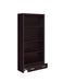 Skylar 5-shelf Bookcase with Storage Drawer Cappuccino - Orbit Furniture (Richmond,BC)