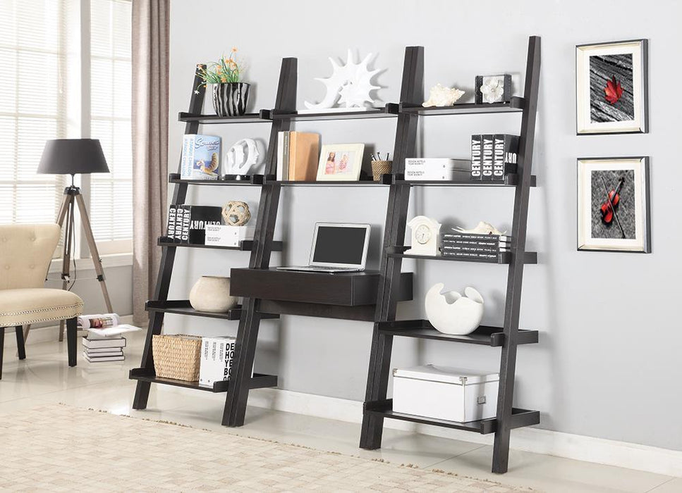 Colella 5-shelf Ladder Bookcase Cappuccino - Orbit Furniture (Richmond,BC)
