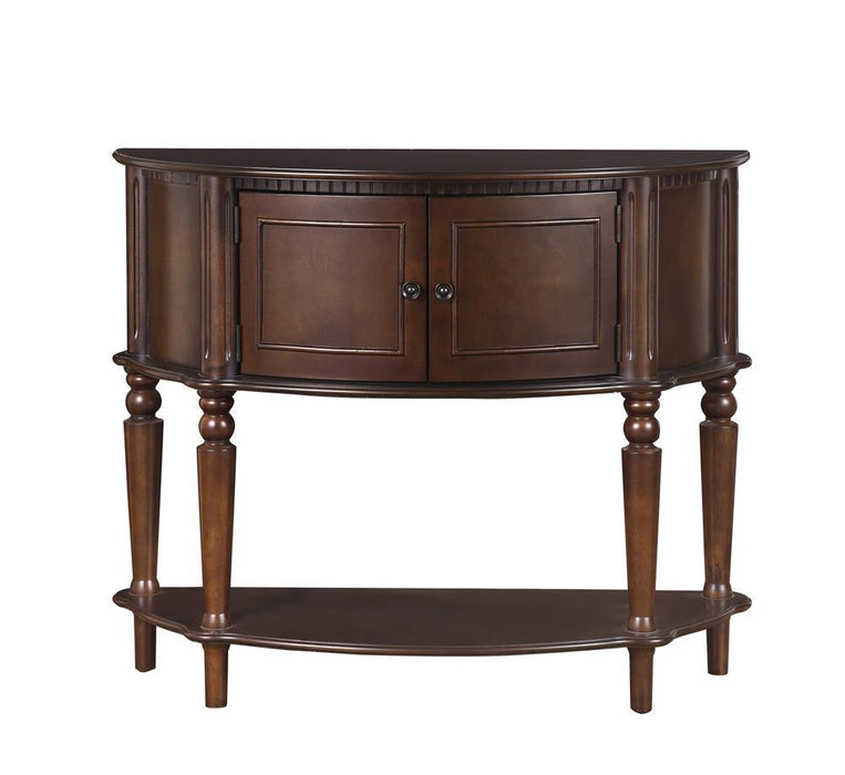 Brenda Console Table with Curved Front Brown - Orbit Furniture (Richmond,BC)