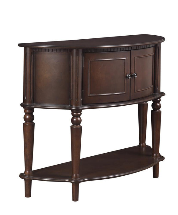 Brenda Console Table with Curved Front Brown - Orbit Furniture (Richmond,BC)