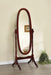 Foyet Oval Cheval Mirror Merlot - Orbit Furniture (Richmond,BC)