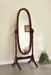 Foyet Oval Cheval Mirror Merlot - Orbit Furniture (Richmond,BC)