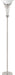 Archie Floor Lamp with Frosted Ribbed Shade Brushed Steel - Orbit Furniture (Richmond,BC)