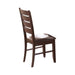 Dalila Ladder Back Side Chairs Cappuccino and Black (Set of 2) - Orbit Furniture (Richmond,BC)