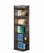 Pinckard 6-tier Corner Bookcase Cappuccino - Orbit Furniture (Richmond,BC)