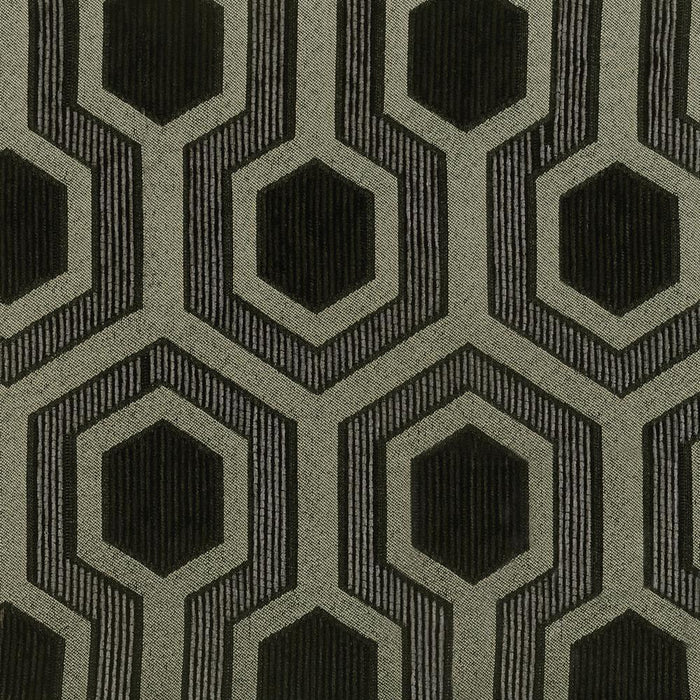 Jansen Hexagon Patterned Accent Chair Grey and Black - Orbit Furniture (Richmond,BC)