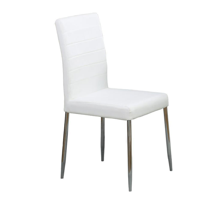 Maston Upholstered Dining Chairs White (Set of 4) - Orbit Furniture (Richmond,BC)