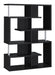 Hoover 5-tier Bookcase Black and Chrome - Orbit Furniture (Richmond,BC)